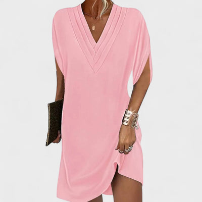 Helena - Vestido Elegante com Mangas Abertas